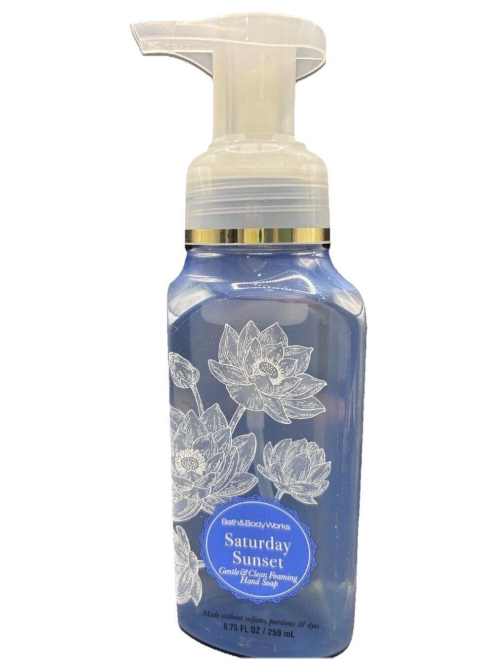 Bath & Body Works Saturday Sunset Gentle Foaming Hand Soap 8.75 oz Lotus Musk